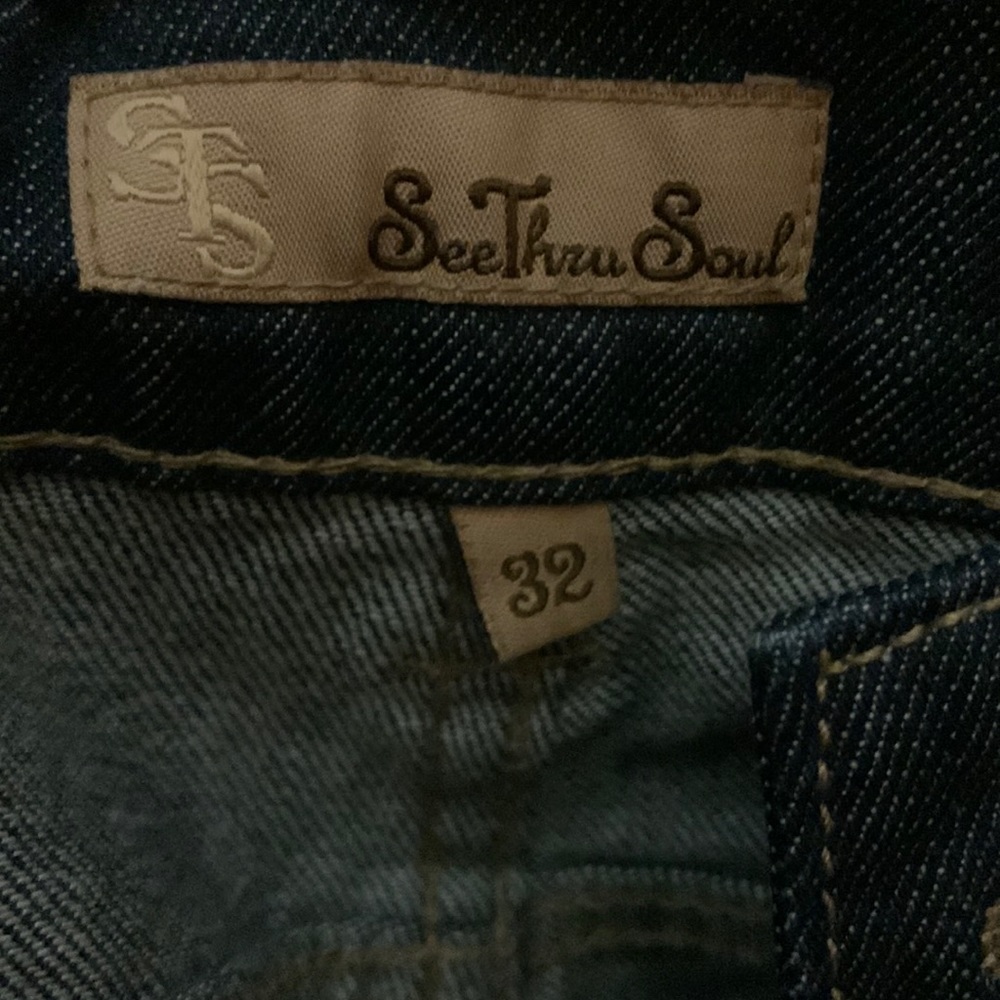 Wide leg jeans with front stitching super flattering